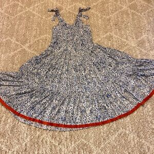 THML woman Blue and orange Patterned Dress